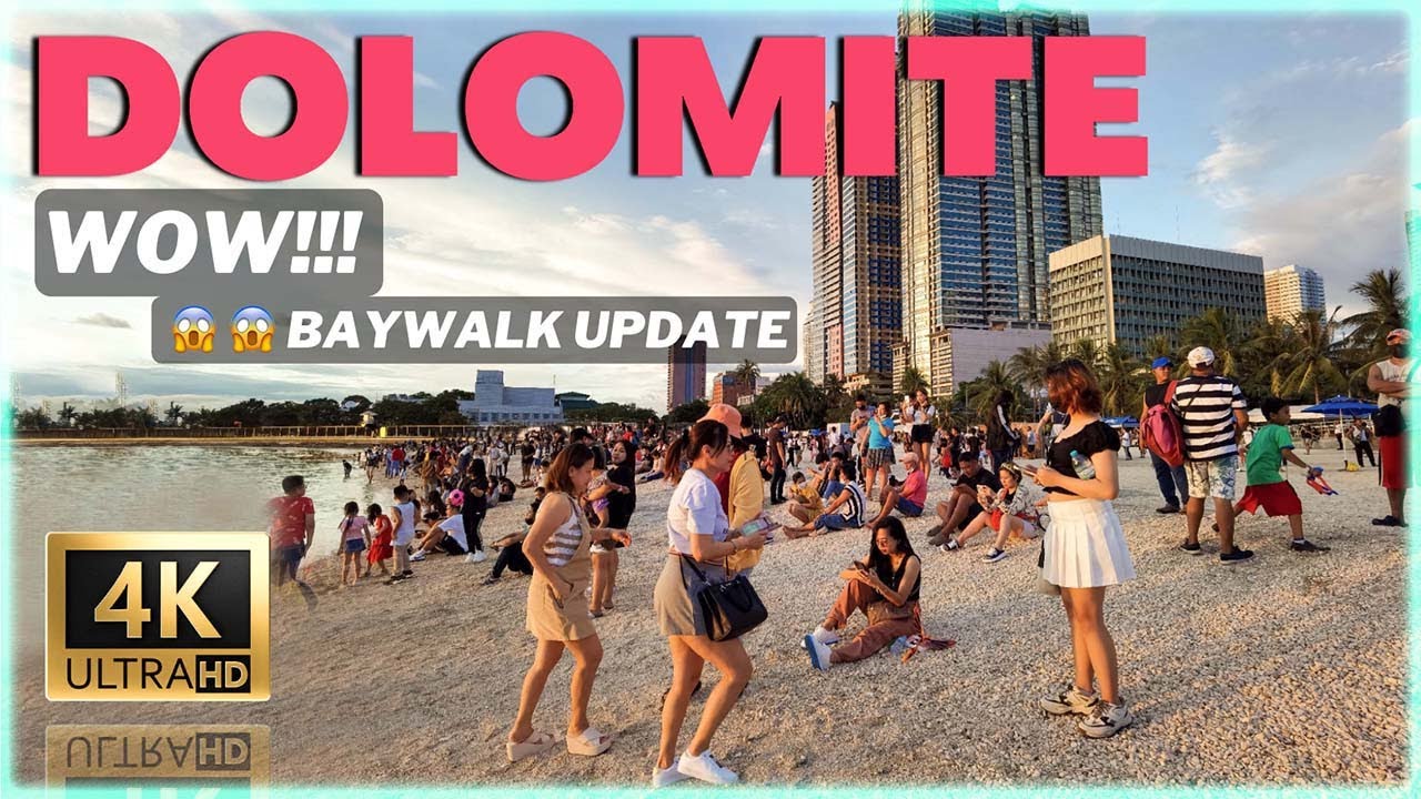 MANILA BAYWALK DOLOMITE BEACH UPDATE: Walking Tour & Real Life in the Philippines 4K 🇵🇭