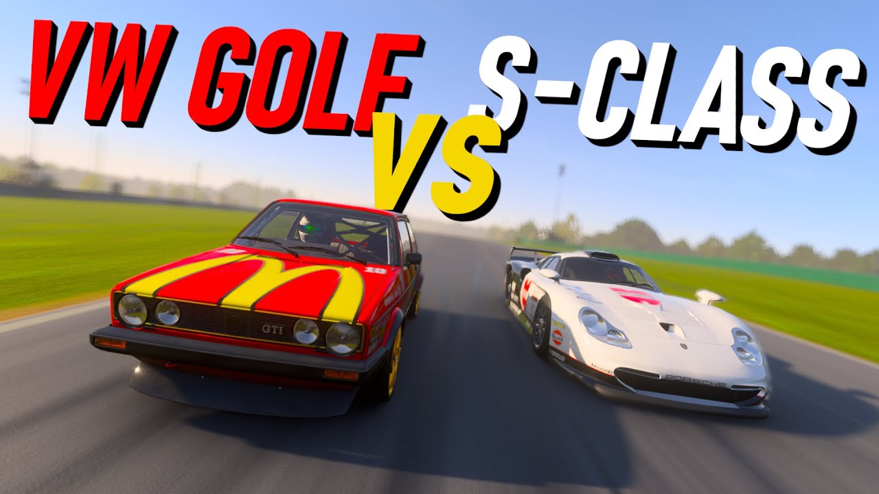 Forza Motorsport: VW GOLF против S-CLASS