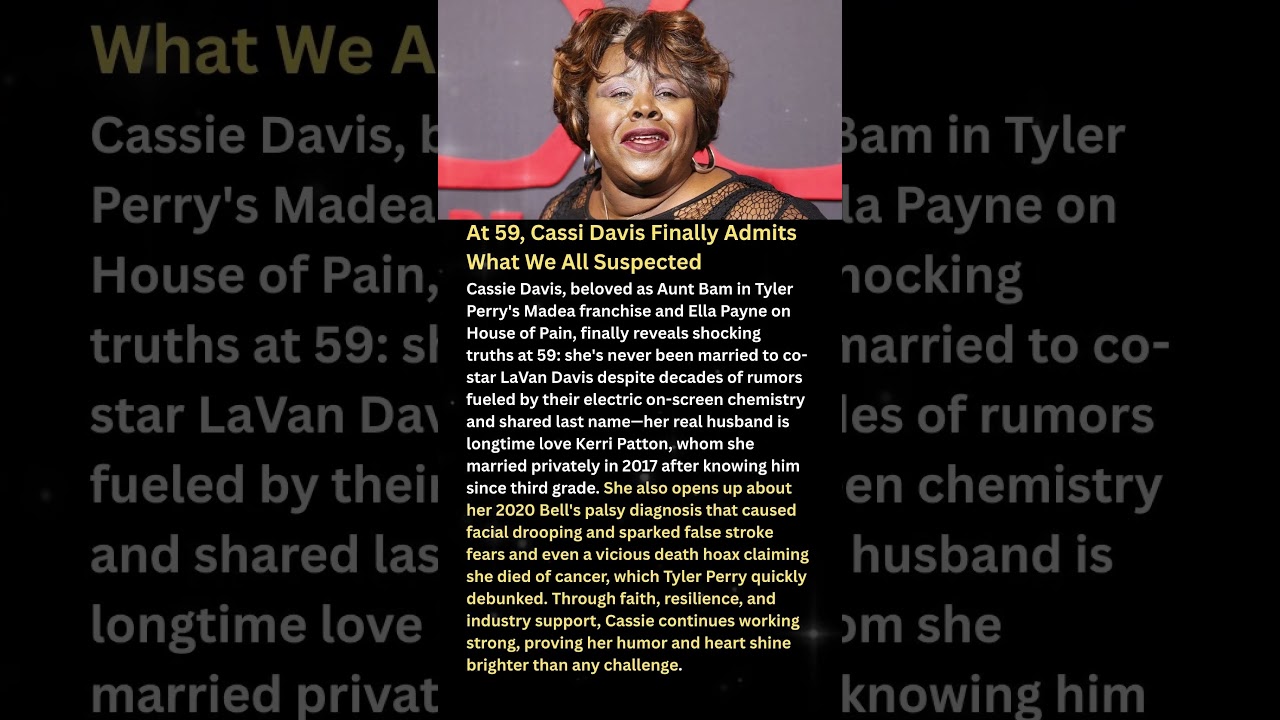 At 59, Cassi Davis Finally Admits What We All Suspected #shorts