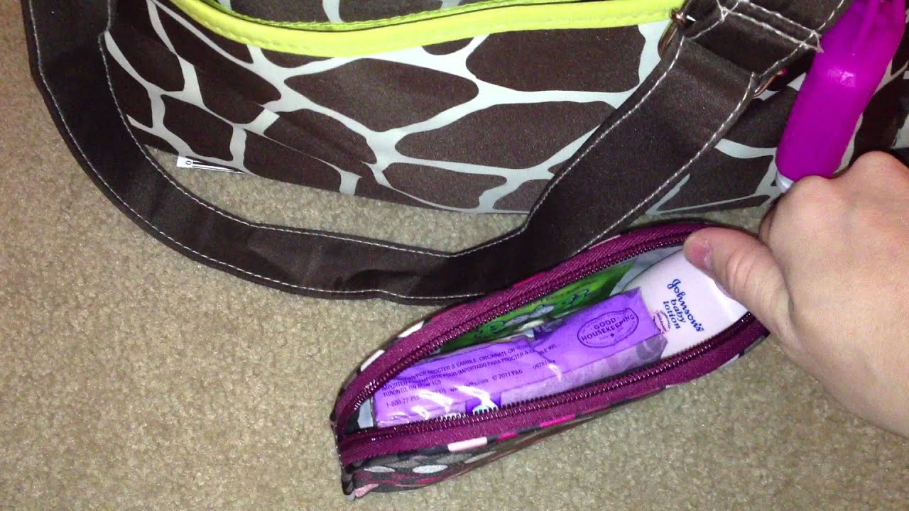 Diaper bag video for a newborn!