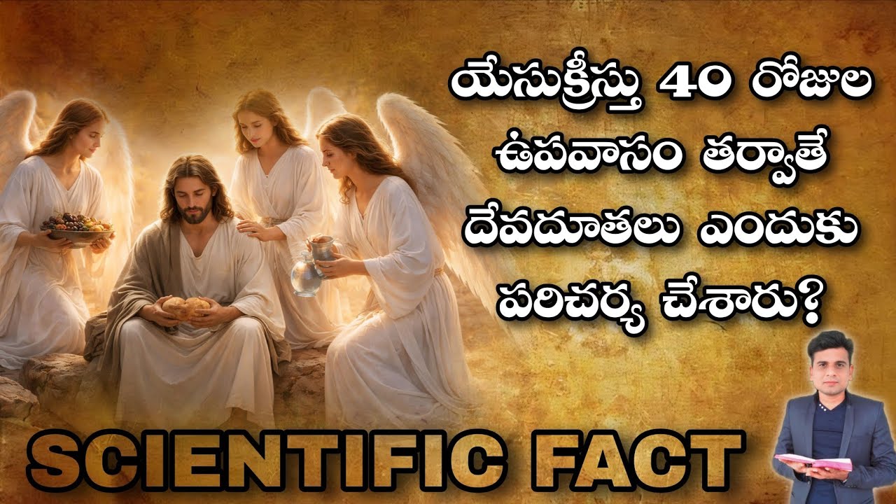 యేసుక్రీస్తు 40 రోజుల ఉపవాసం తర్వాతే దేవదూతలు ఎందుకు పరిచర్య చేశారు?