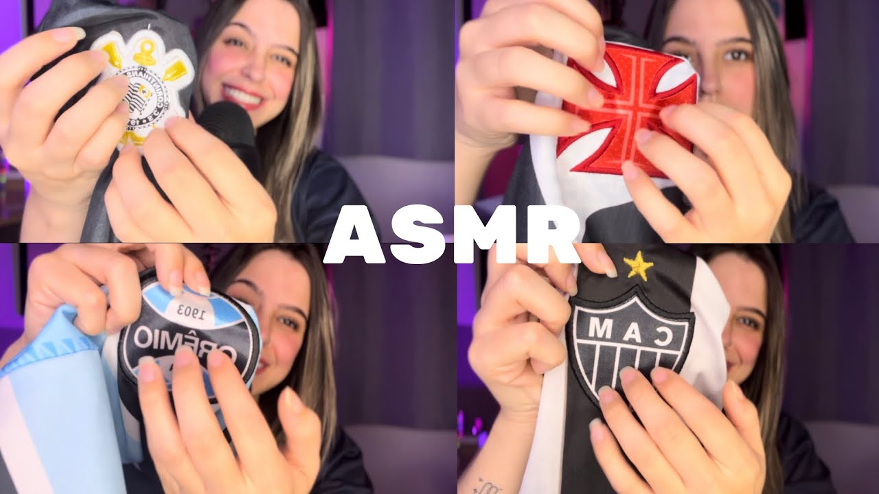 ASMR PARTE 2 TAPPING EM ESCUDO DE TIMES