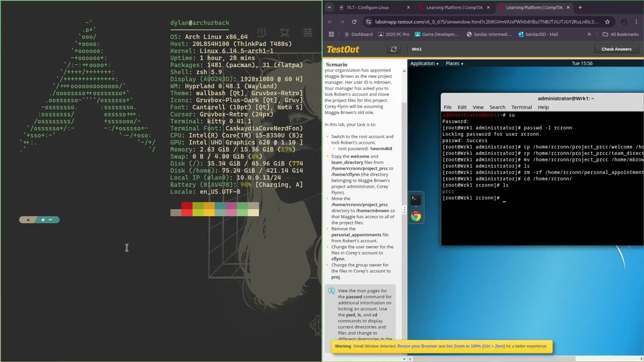 15.7 Configure Linux Guide