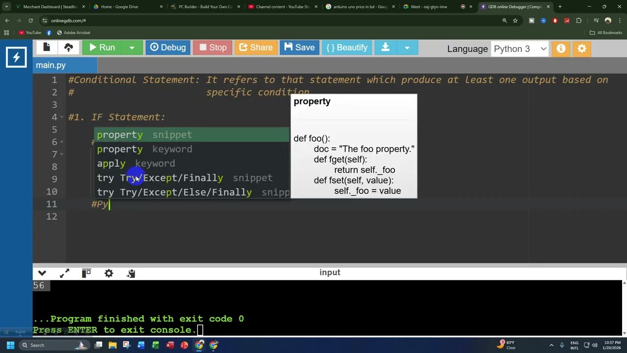 Concatenation || IF Statement || IF_ELSE Statement || Python & Pseudocode