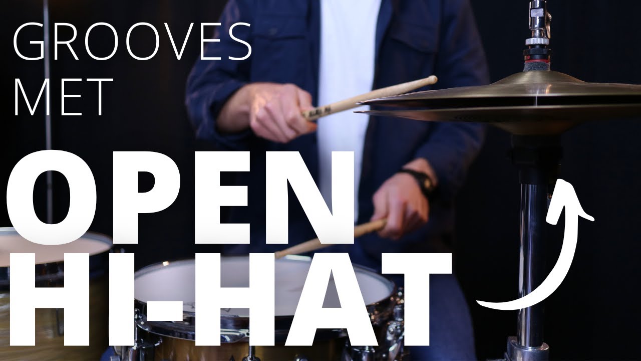 De 2 Belangrijkste GROOVES met Open Hi-Hat (Beginner) | DRUMLES