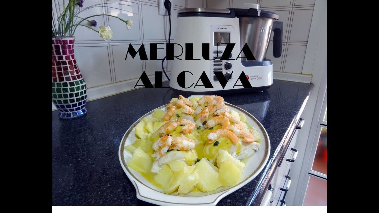 Receta de Merluza al Cava Monsieur Cuisine Plus Lidl Silvercrest