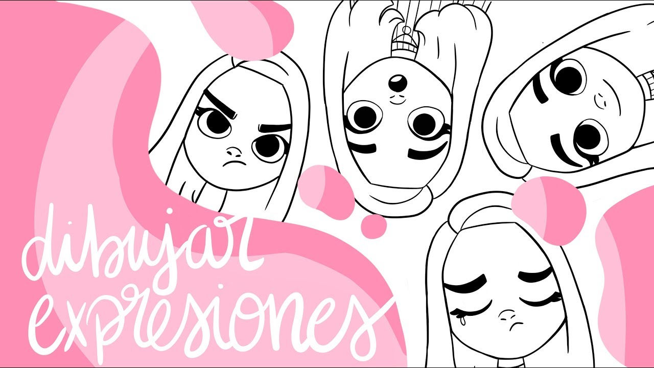 DIBUJAR EXPRESIONES - facil y sencillo 😍😡
