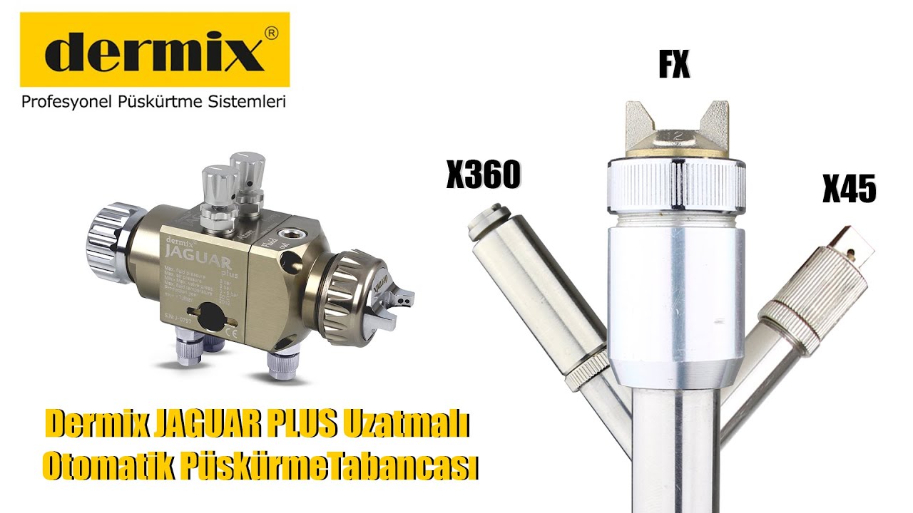 Dermix JAGUAR PLUS X45, X360, FX Otomatik Püskürtme Tabancaları