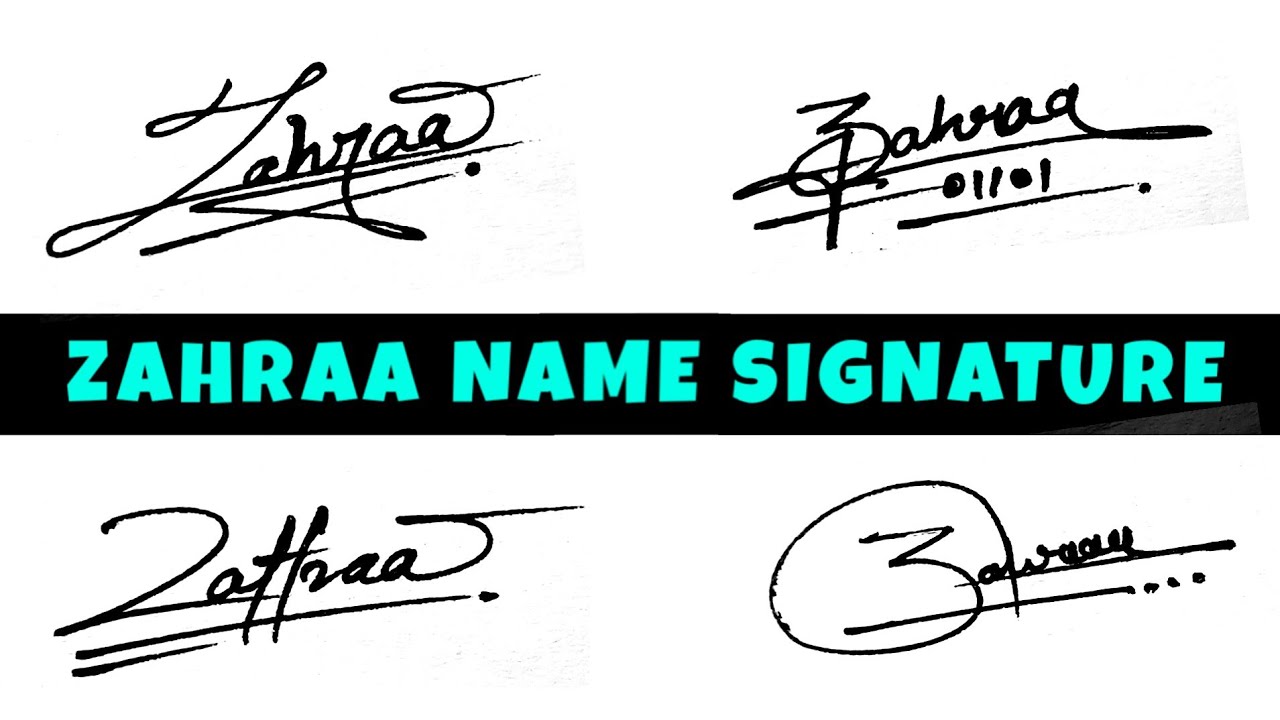 Zahraa name signatures | Z signatures | Z signature style | Most stylish signature | #signature
