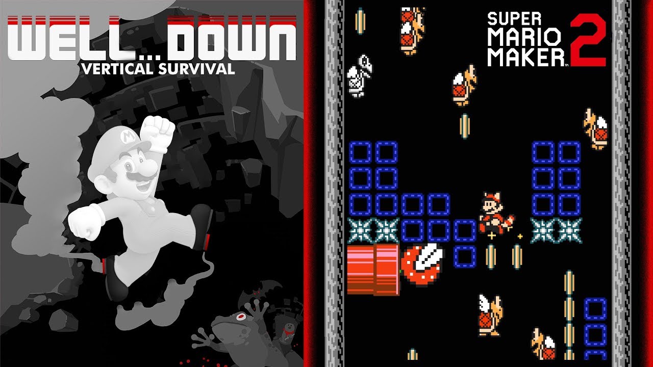SUPER MARIO MAKER 2 | I &ldquo;Remade&rdquo; DOWNWELL and it Works Surprisingly&hellip; WELL!
