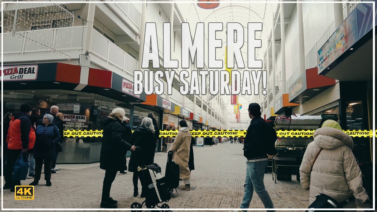 Almere City Walk | Discovering the Lively Saturday Street Market 🇳🇱 ـ Almere Walking tour 2025