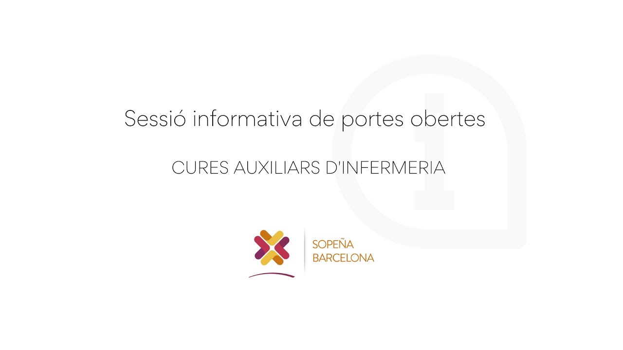 CF de Cures auxiliars d'infermeria a l'Escola Sopeña Barcelona