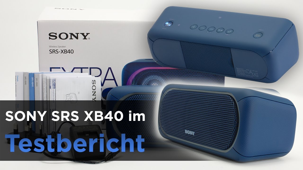 SONY SRS XB40 im Test - Bluetooth-Lautsprecher mit Discolichtern