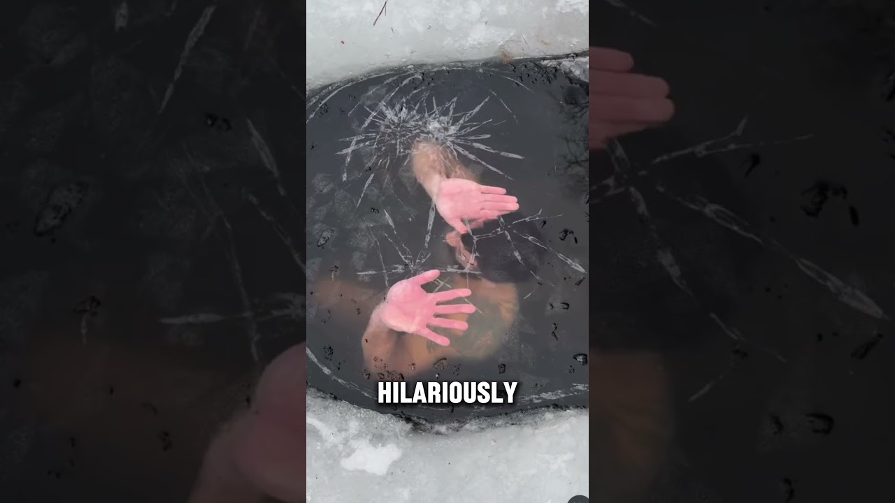 Why You Should Never Swim Under Ice . . .  #shorts #skills (@mikhailsereda_)