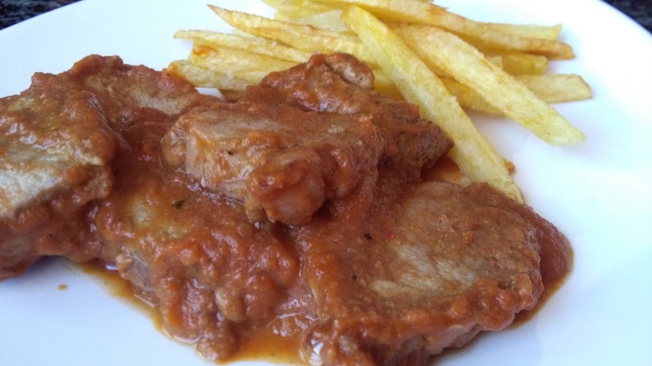 SOLOMILLO DE CERDO en SALSA DE VINO TINTO