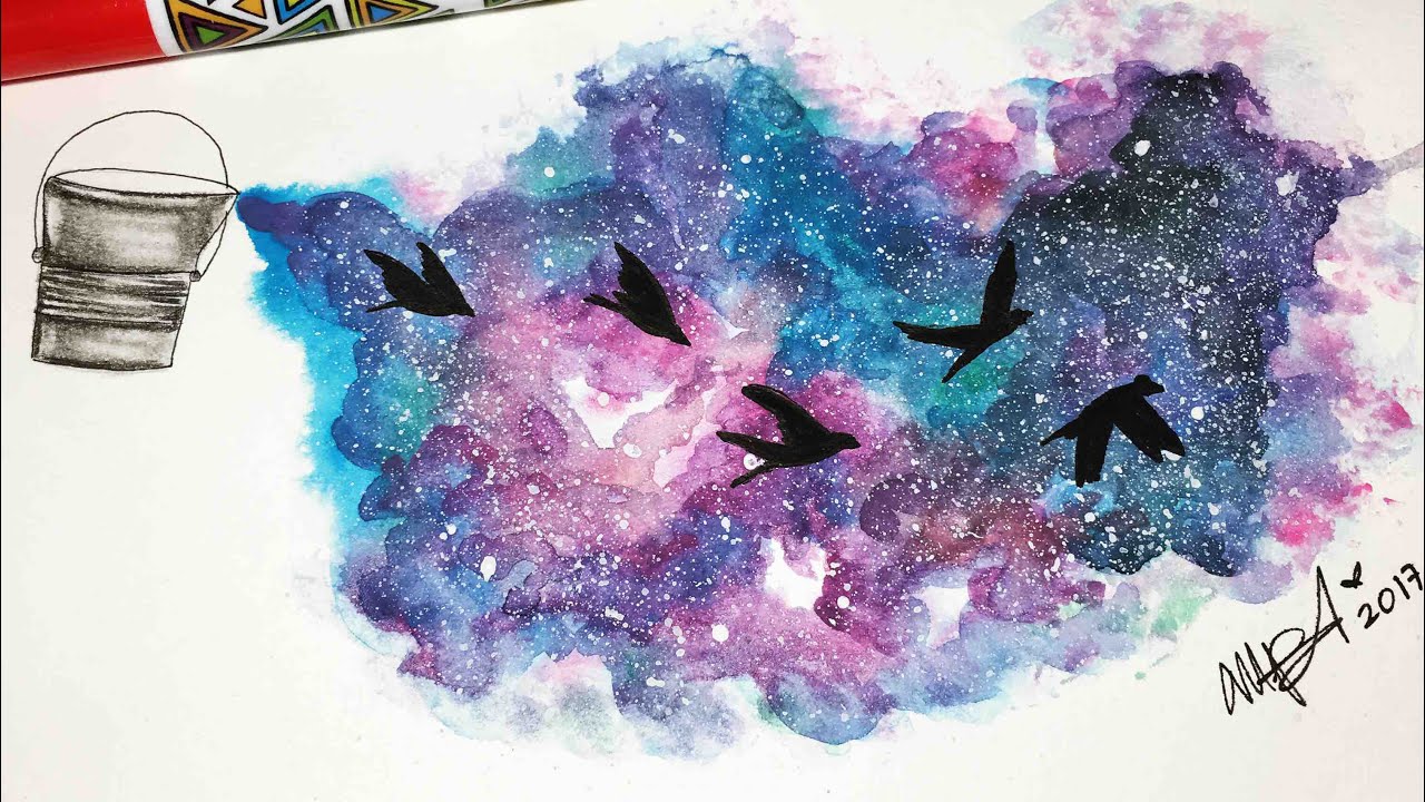 TUMBLR DRAW - DIBUJO TUMBLR SUPER FACIL ( DIBUJO TUMBLR EN ACUARELAS)