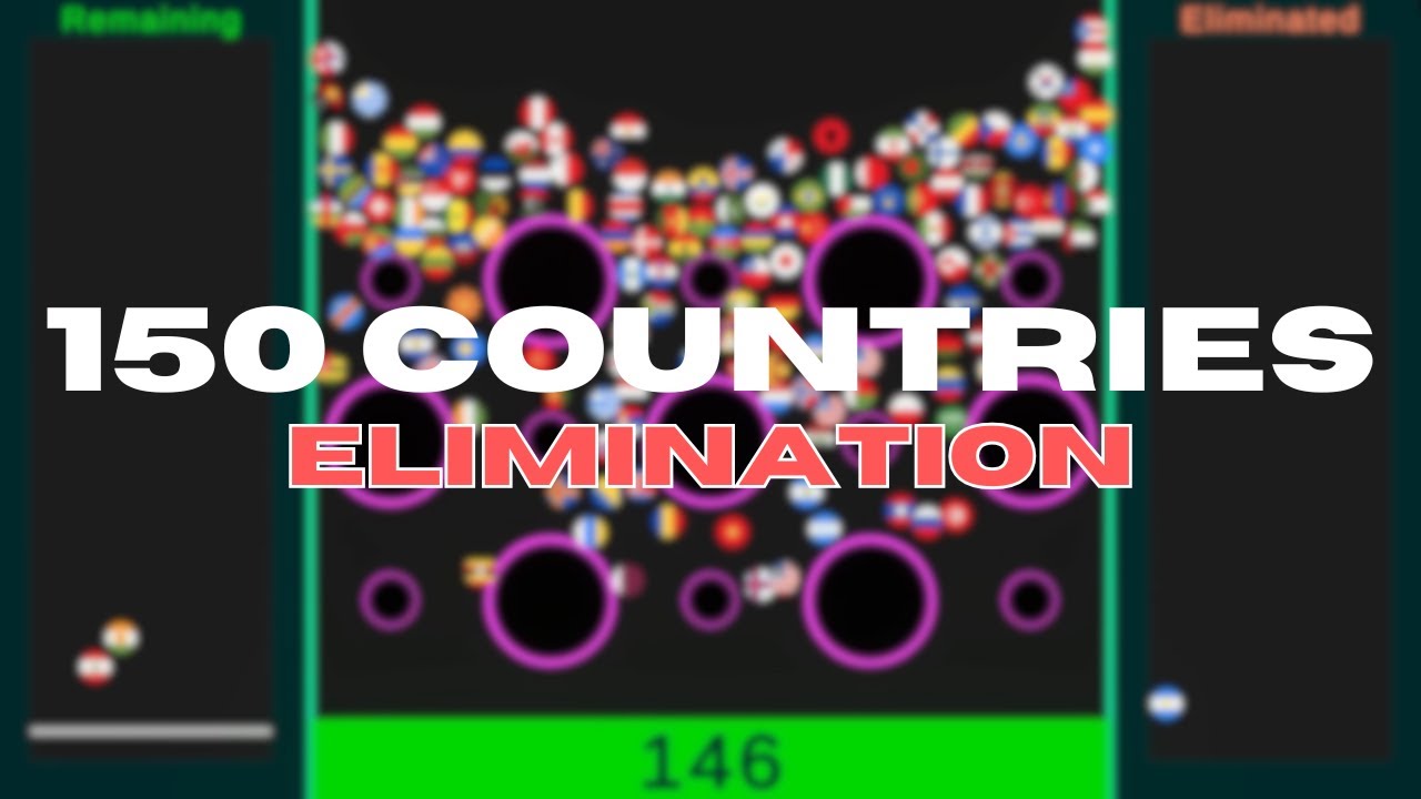 150  Countries Elimination Marble Race