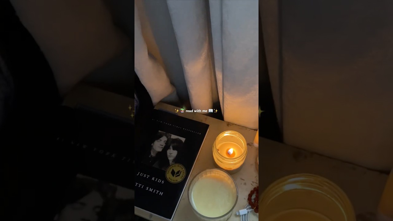 soft reset on my reading life 🫧 join my read with me ft. just kids by patti smith 📖✨