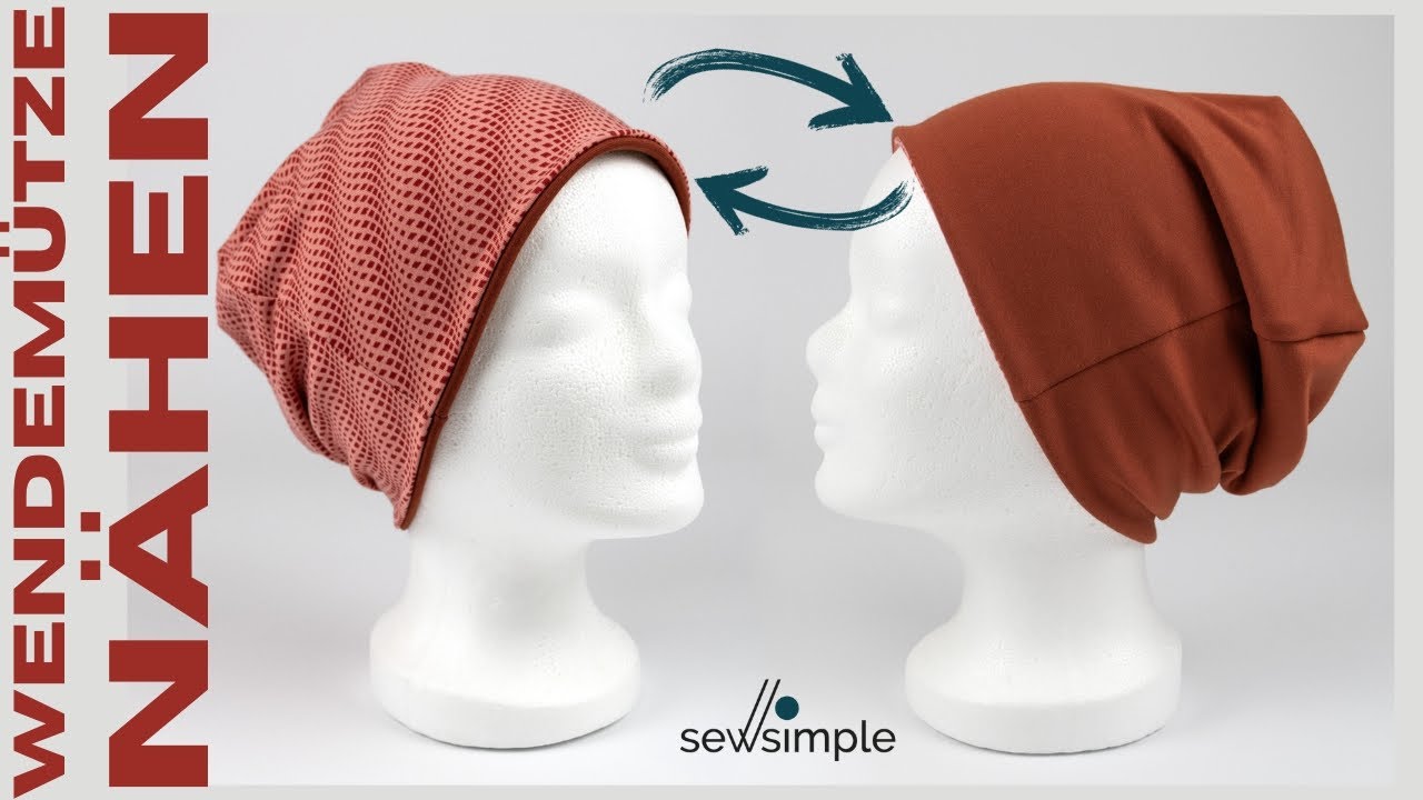 Wendebeanie n&auml;hen mit kostenlosem Schnittmuster QUIST