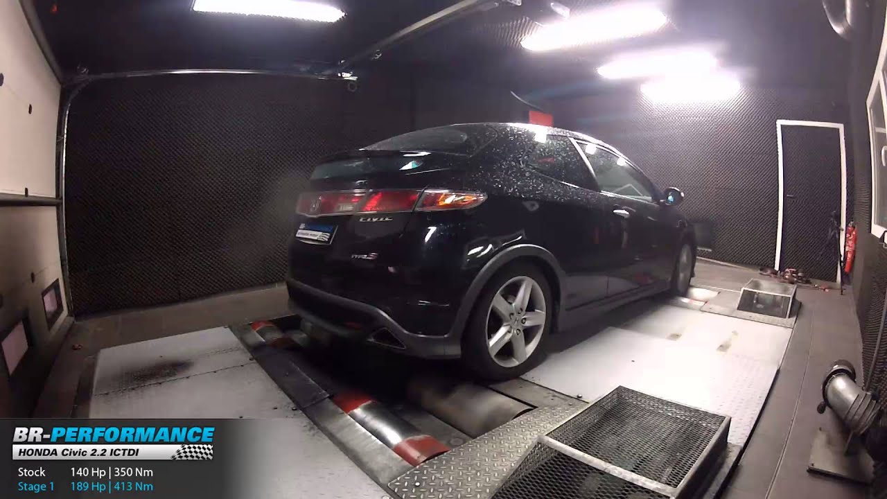 Reprogrammation Moteur Honda Civic 2.2 ICTDI 140hp @ 189hp par BR-Performance