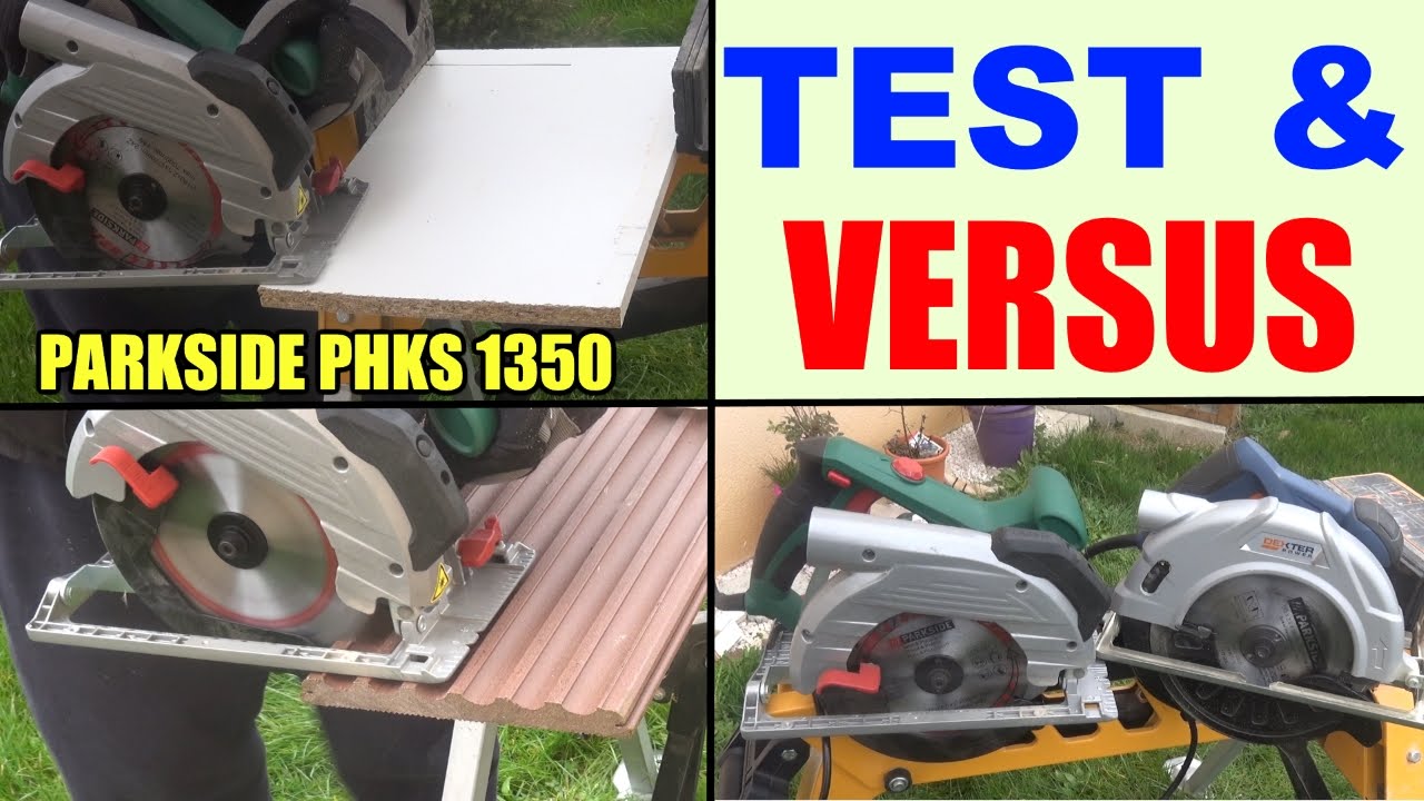 lidl parkside scie circulaire  phks 1350 a1 test circular saw handkreissäge