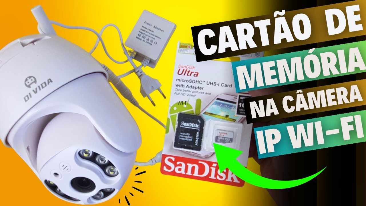 A FORMA CORRETA DE COLOCAR CARTÃO DE MEMÓRIA (MICRO SD) NA CÂMERA IP (WI- FI)