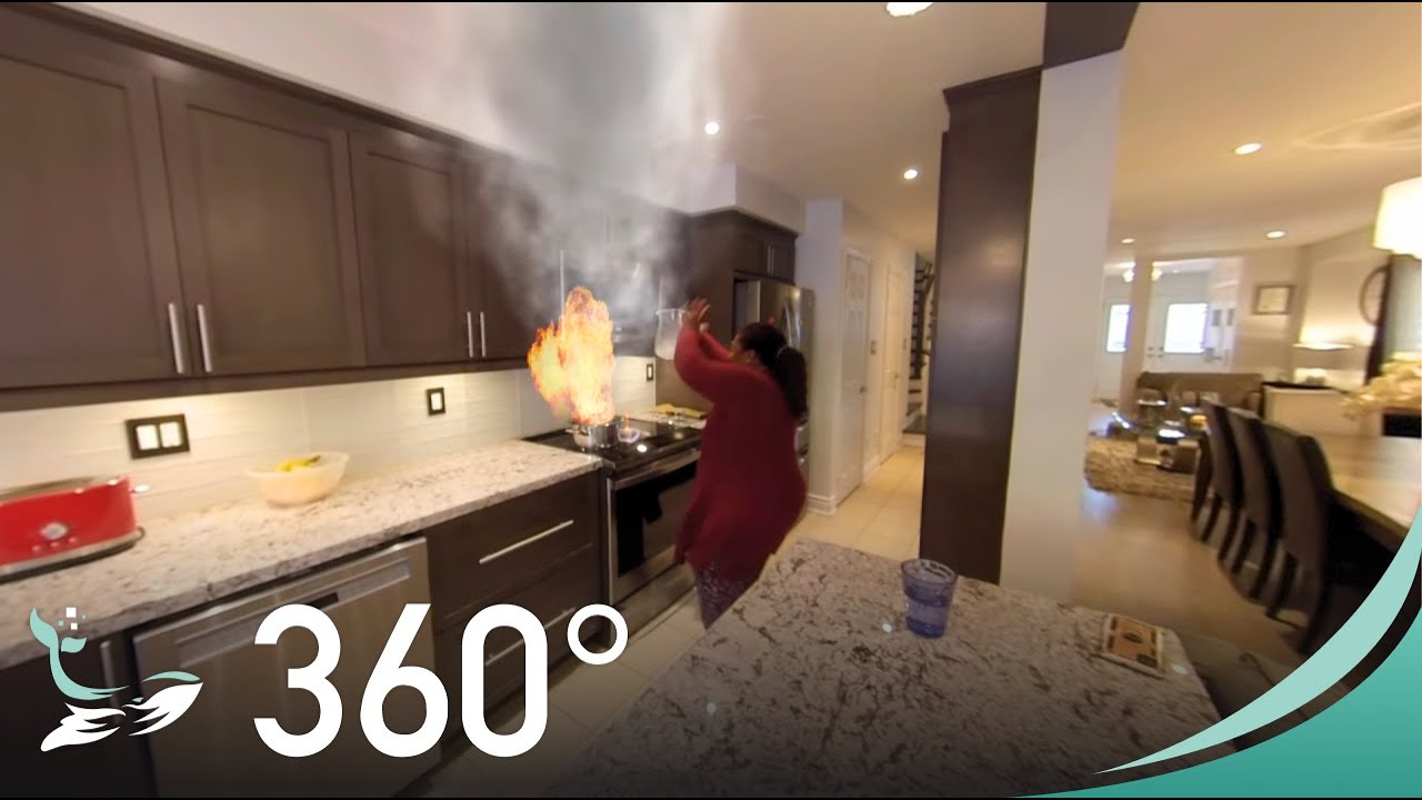 Kitchen Fires Training in VR 360° | Brampton Fire Safety