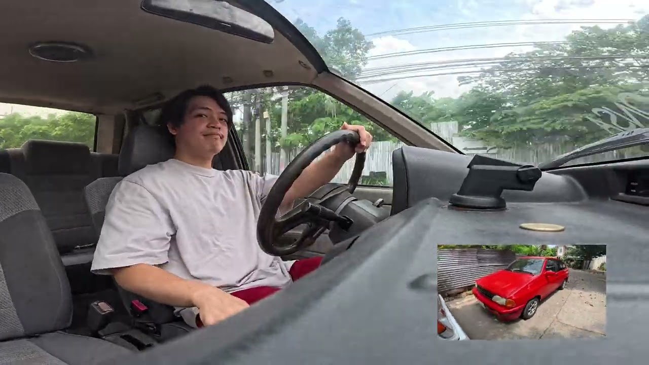 Red Kia Pride 1997 Test Drive