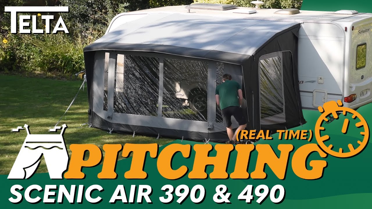 Telta Scenic Air Awning Pitching & Packing (Real Time) Video