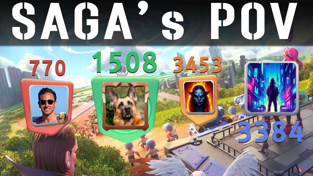 SAGA | Topwar 거인의 협곡 3384 vs 3453 vs 770 vs 1508 | TW Titan Canyon 3384 vs 3453 vs 770 vs 1508