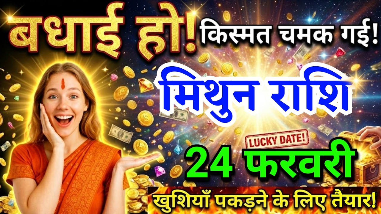 24 फरवरी, मिथुन राशि वालों बधाई हो किस्मत चमक गई, Mithun Rashi, आज का राशिफल