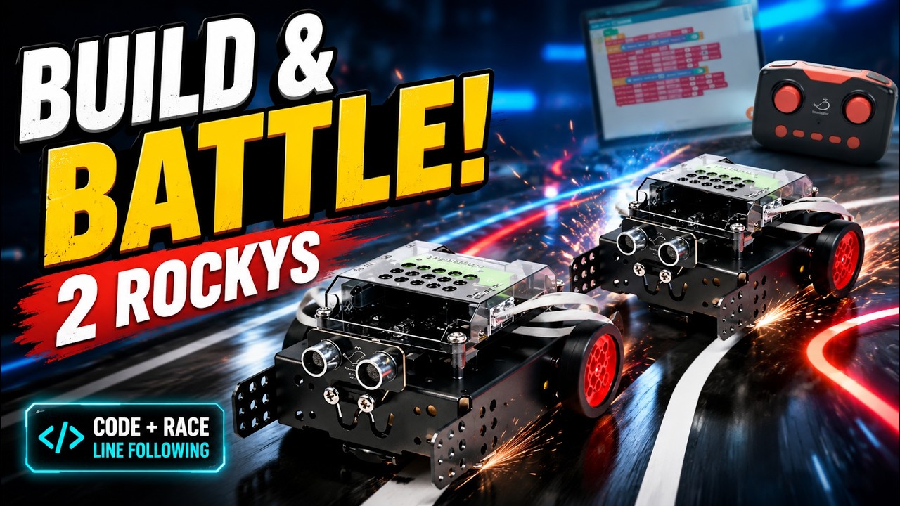 Build & Battle with Whalesbot Rocky! | Programmable STEM Robot with Line Tracking & Coding
