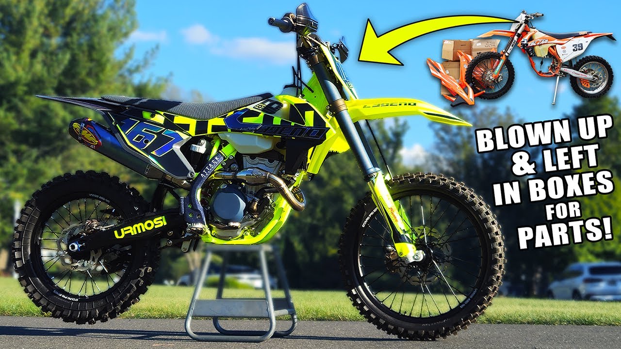 Building a custom KTM 350XCF from Scratch after being blown up - Legend KTM Finale