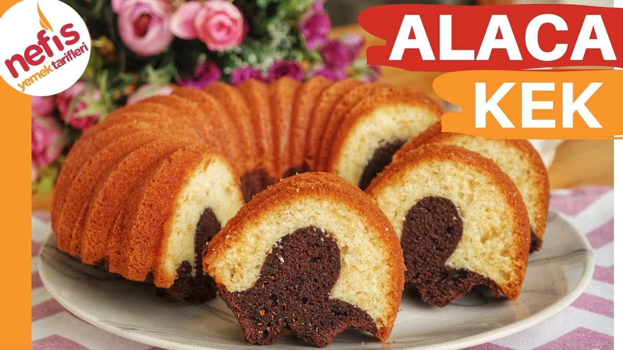 ŞEKLİ ŞAHANE😍 S&Uuml;NGER GİBİ YUMUŞACIK 👌🏻 ALACA KEK TARİFİ