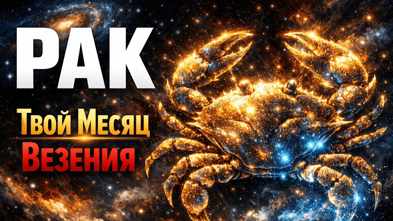 РАК: ЭТОТ МЕСЯЦ СТАНЕТ ТВОИМ САМЫМ ВЕЗУЧИМ! Посмотри прямо сейчас. Гороскоп.