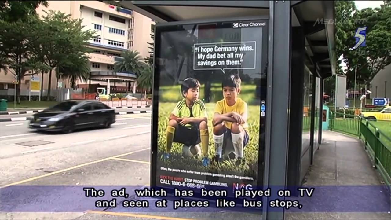 Singapore anti gambling advert falls flat after Germany win - 09Jul2014