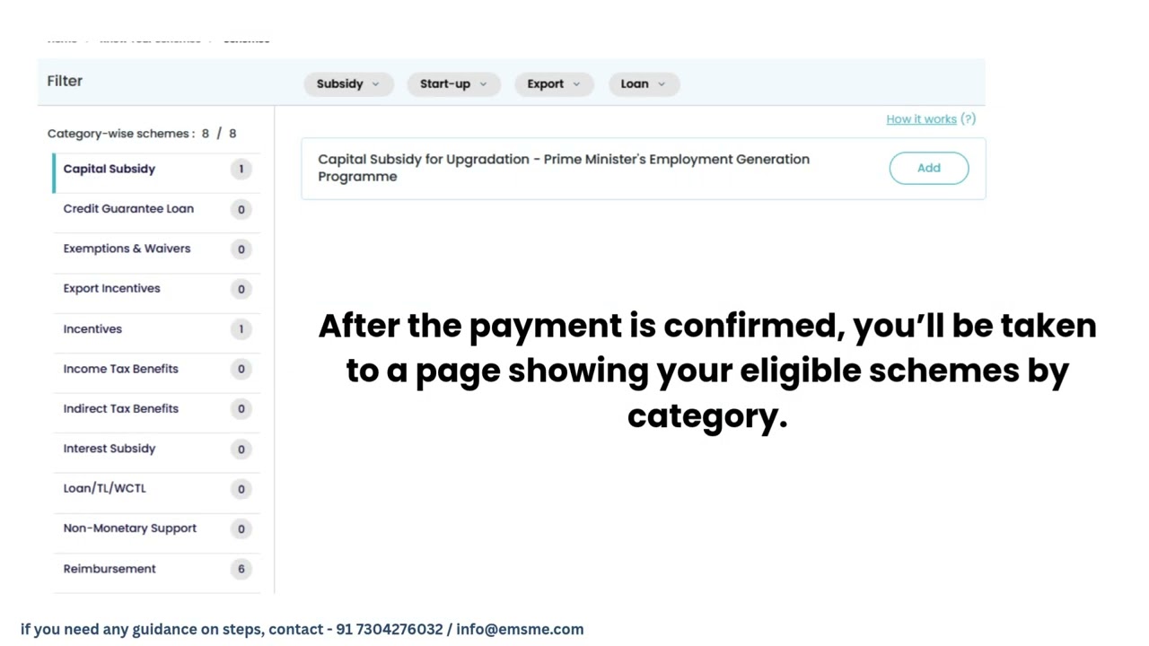 eMSME Saarthi Walkthrough | India&rsquo;s 1st Automated MSME Scheme Discovery Platform