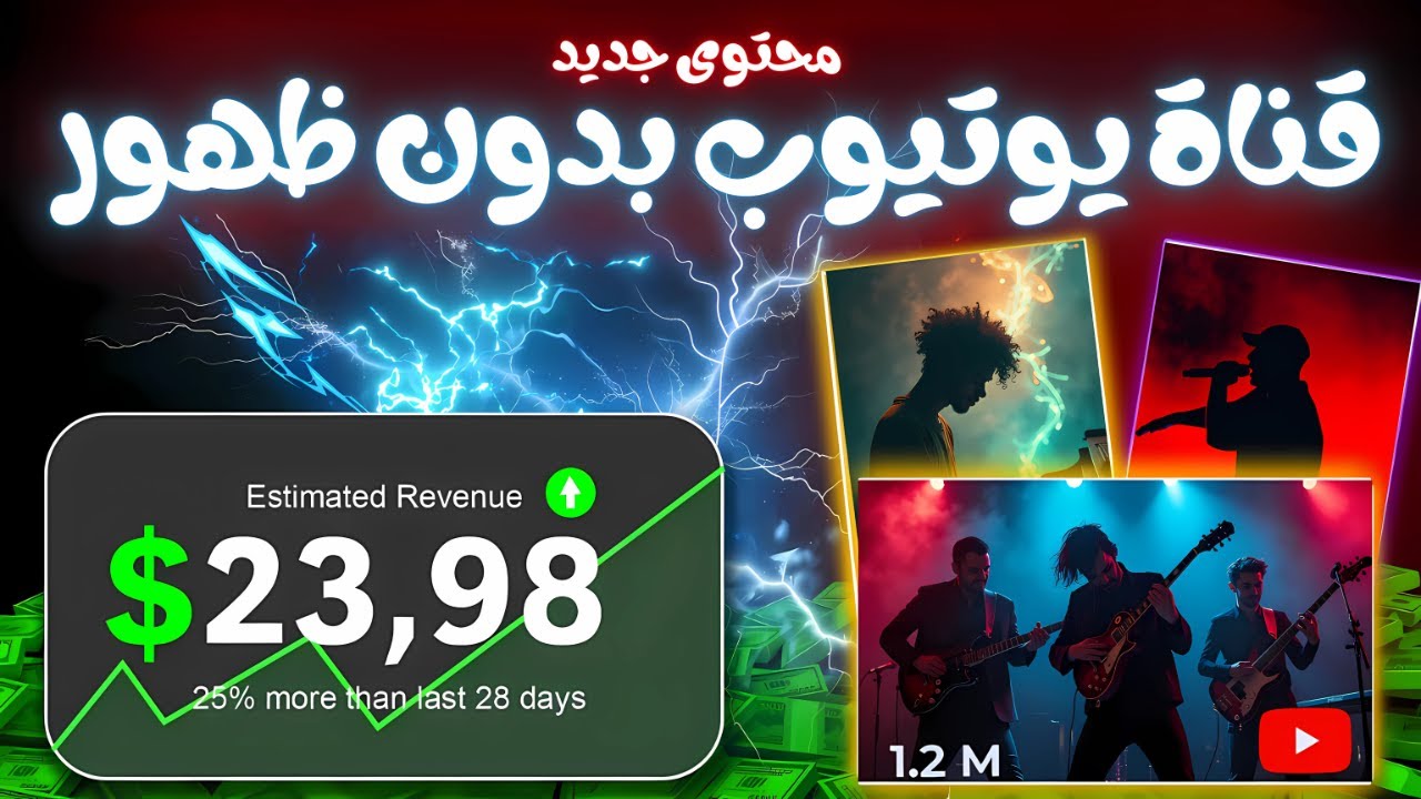 عملت قناة يوتيوب ناجحة باربعة ايام بالذكاء الاصطناعي وبدون ظهور
