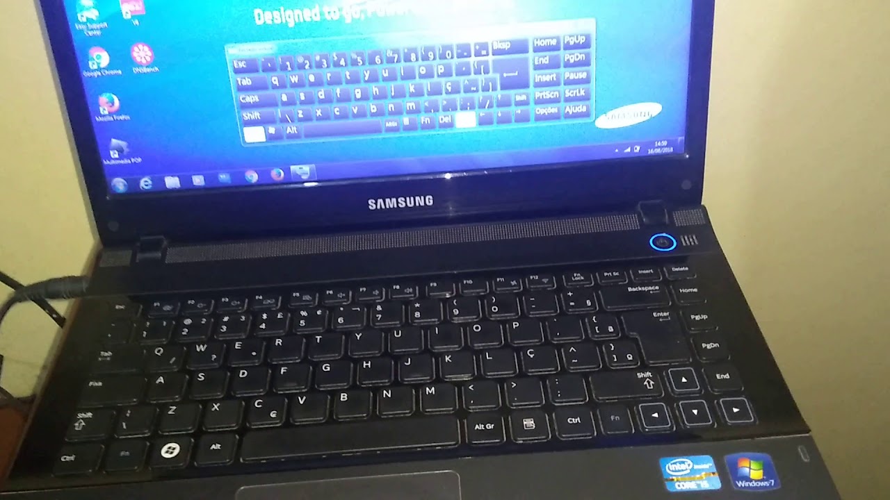 Notebook com Defeito no Teclado Samsung