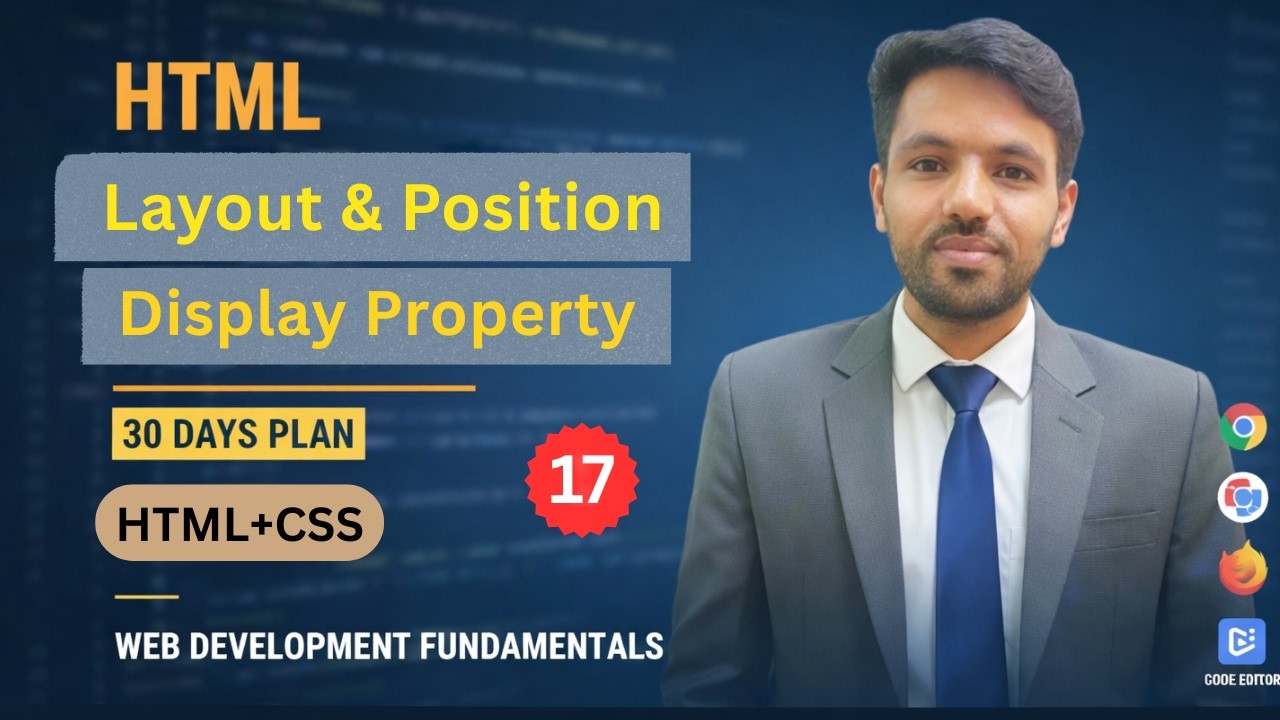 CSS Layout & Position | Display Property Explained | HTML + CSS | Hindi/Urdu
