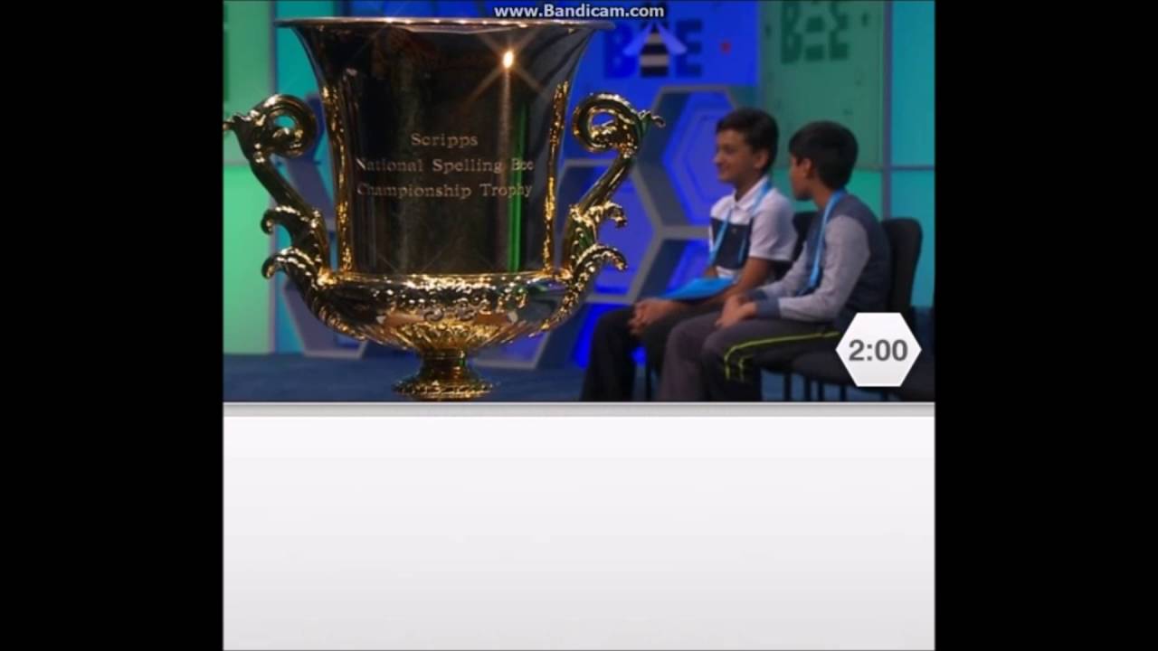 Scripps National Spelling Bee 2016 - Last Few Minutes