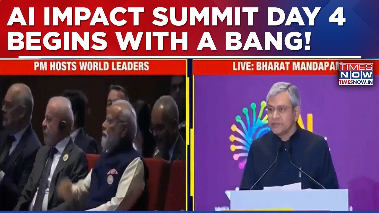 PM Modi & Top Global Leaders At India AI Impact Summit 2026 | Ashwini Vaishnaw Addresses Gathering