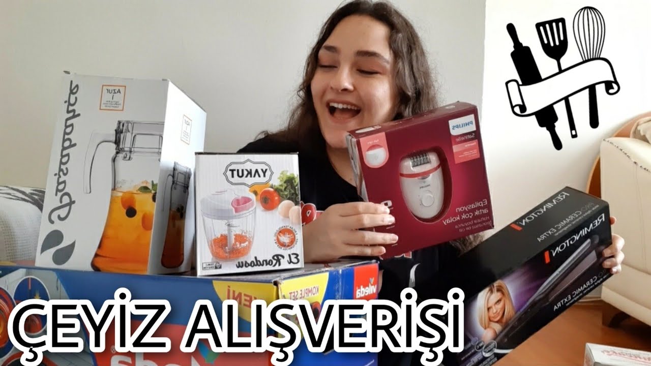 ÇEYİZ ALIŞVERİŞİ 1💖 | Vileda spino, Saç düzleştirici, Epilatör ve Mutfak eşyaları😂🤩