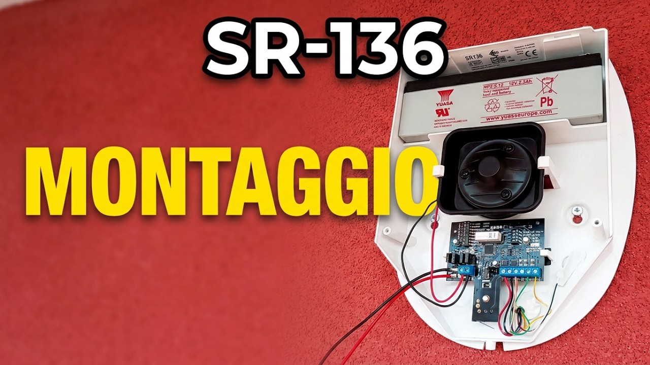 COLLEGAMENTO DI UNA SIRENA SR136 AMC ELETTRONICA