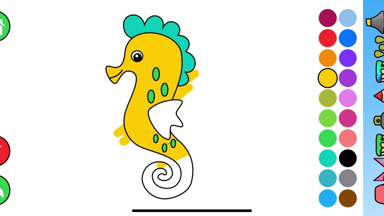 Easy coloring for kids and toddlers, painting using cellphone 🖍️🖍️🖍️🖍️🖍️🖍️