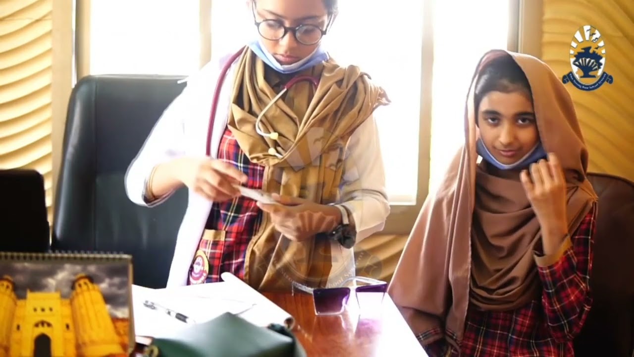 girls performance on doctor patient at The Strong Base School System #nawabshah