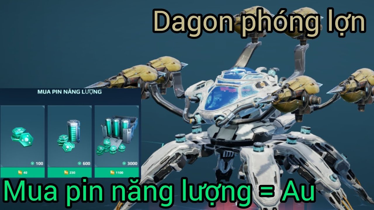 War robot | Sức mạnh bá đạo của dagon phóng lợn và lỗi mua được pin năng lượng = Au 🤔