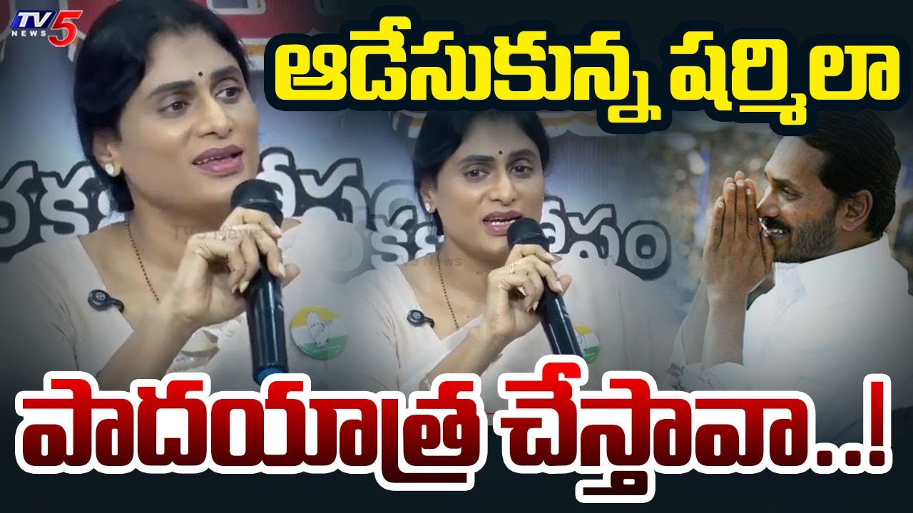 బుద్ధి మార్చుకో జగన్.. | YS Sharmila STRONG Counter to YS Jagan Padayatra | TV5 News