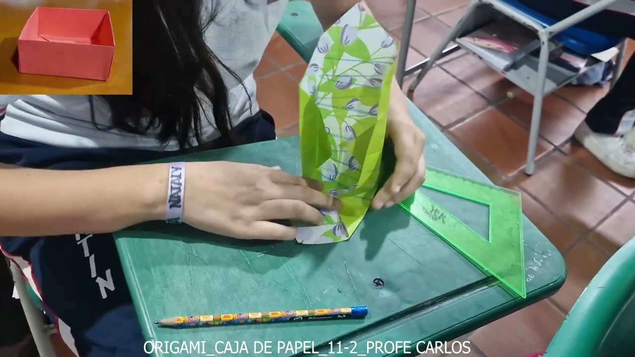 PROYECTO PEDAGÓGICO (ORIGAMI)_EVIDENCIAS CON ESTUDIANTES (11-2)_CAJA DE PAPEL_2026. M.A.M.
