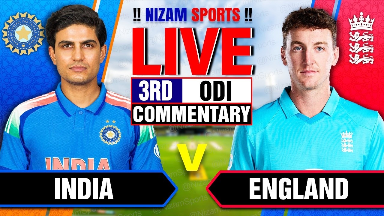 🔴Live: India vs England | 3rd ODI | Live Cricket Score & Commentary